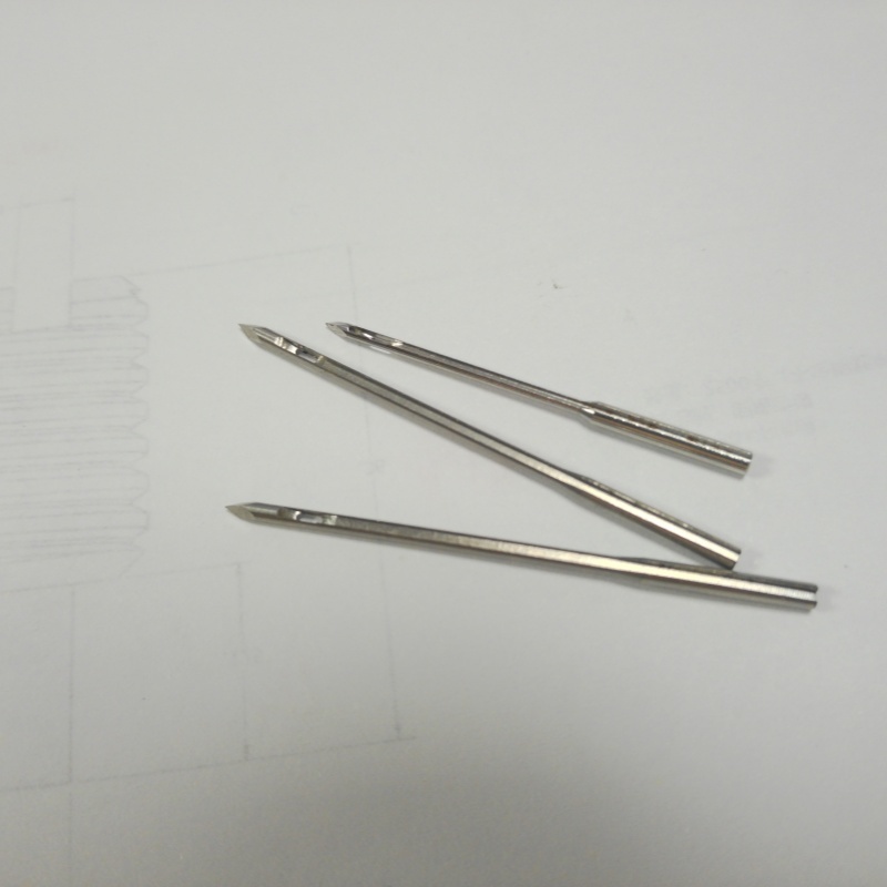 304 Stainless Steel Leather Threading Needle Long Slot Hole Milling