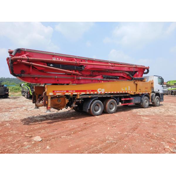 2019 SANY 56m Подержанный бетонный насос на Mercedes Benz на складе с новым состоянием Хорошая цена