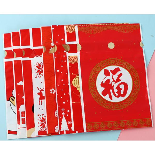 Christmas CPE Candy Biscuit Gift Wrapping Food Drawstring Bag