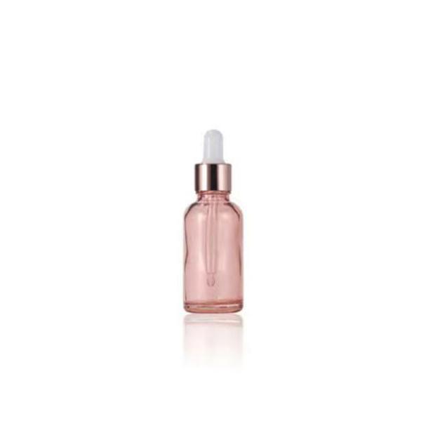 Bouteille de gouttelette d' huile essentielle en verre rose de 10 ml à 100 ml