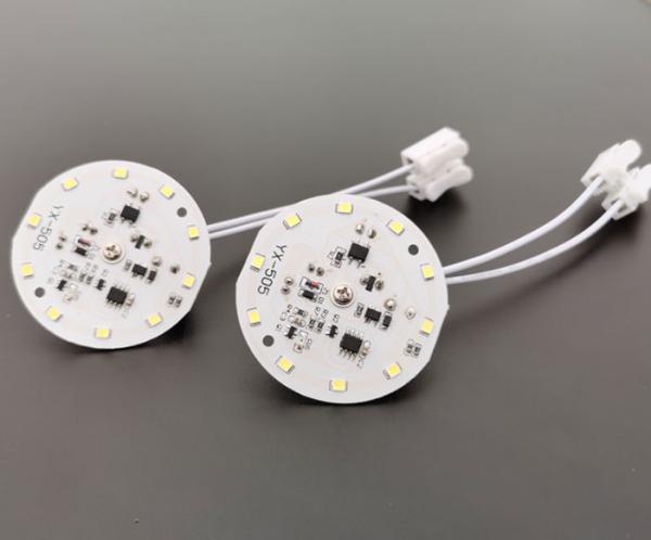 PCBA With 10 LEDs And USB Connector For Voice And Light Sensing Integrated Ceiling Light, Support Magnetic Mounting