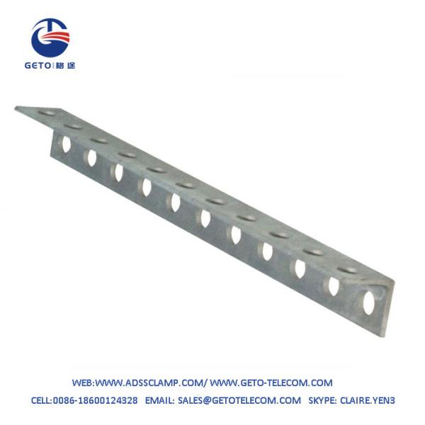 H.D.G. Braço cruzado com 11 furos FTTH exterior 436x40x40mm Galvanizado