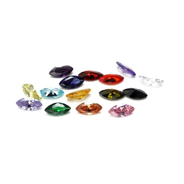 30 Colors CZ Stones Marquise Cut 3x1.5mm Synthetic Cubic Zirconia for Jewelry Making