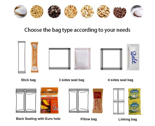 Vertical Granule Packing Machine CE Nitrogen Filling Machine For Food Packaging