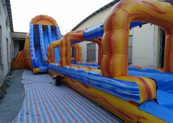 Obstacle  Jumpy Large Inflatable Water Slide Quick Set Up Conveninet Installation