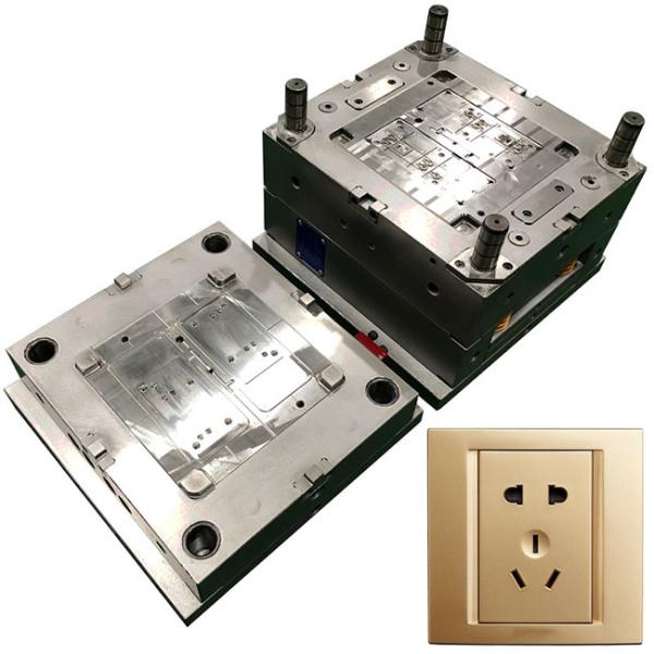 Custom Precision Plastic Injection Mould High Polish For Plastic Wall Plugs