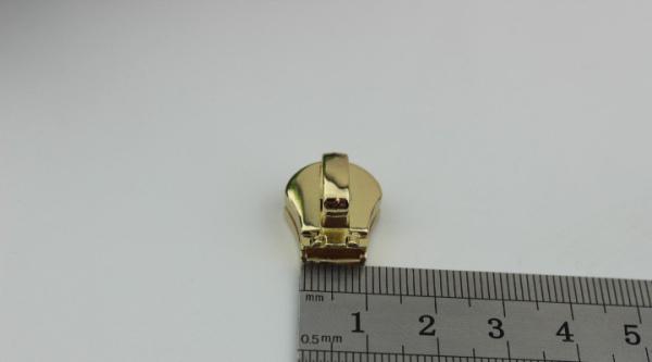 Bag accessories wholesale decorative light gold metal custom zipper sliders 8#