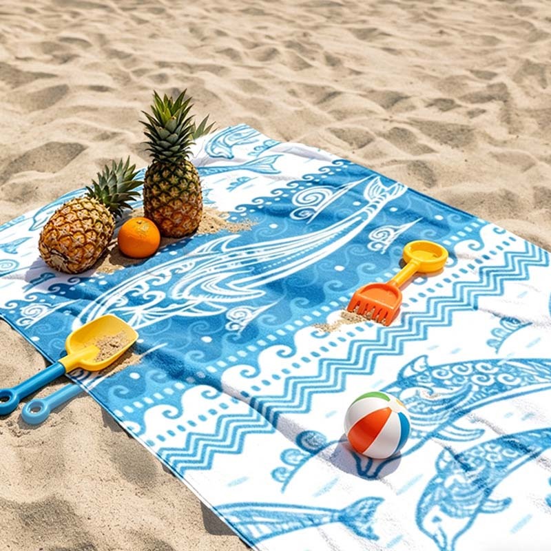 Quick Drying Highly Absorbent Microfiber Towel Blanket For Beach