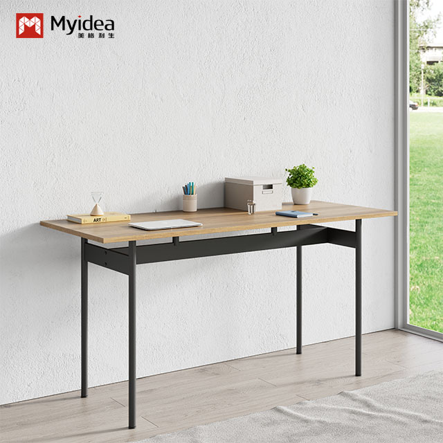 Small Office Bar Table – Steel-Legged, Sturdy, and Perfect for Casual Meetings.