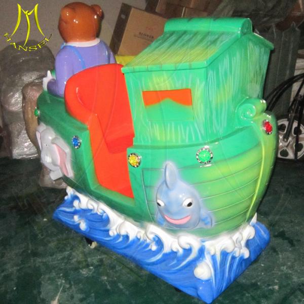 Hansel guangzhou coin operated indoor kiddie ride on fiberglass boat