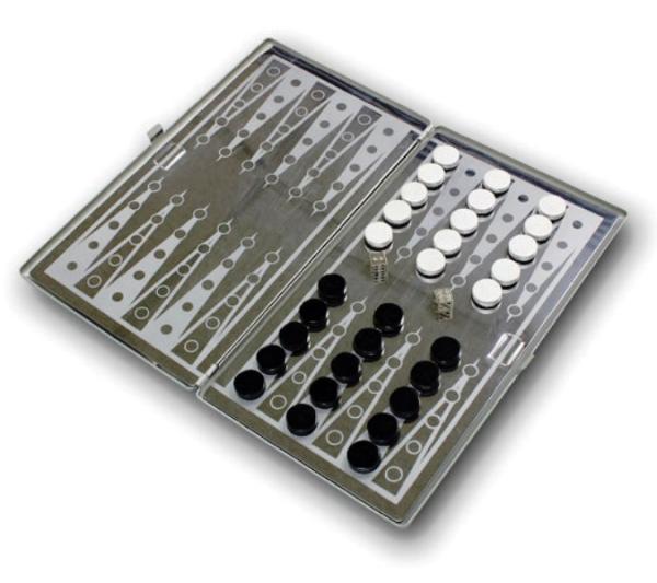 aluminum backgammon game set good for travlling