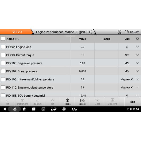 2025 OBDSTAR ISCAN PRO SERIES for VOLVO Marine Diagnostic Scanner