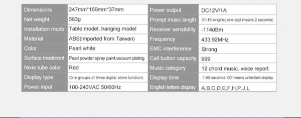 China manufacturer wireless restaurant calling waiter use equipment