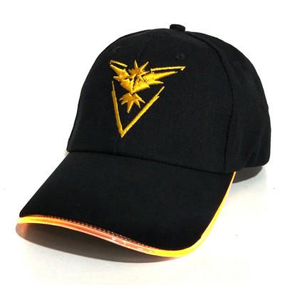 Golf Light Up Baseball Caps , Woven Fabric Baseball Cap With Led Lights