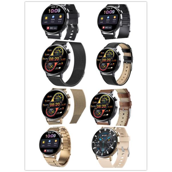 1.32Inch Round Screen Bluetooth Sports Smart Watch Digital Glucose Meter Heart Rate