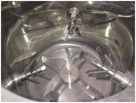 One Shaft Cosmetic Powder Mixer , 10KGS Capacity CE Standard / 2800RPM