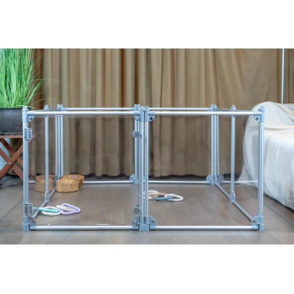 Портативный алюминиевый акриловый детский сад для собак щенка кролик