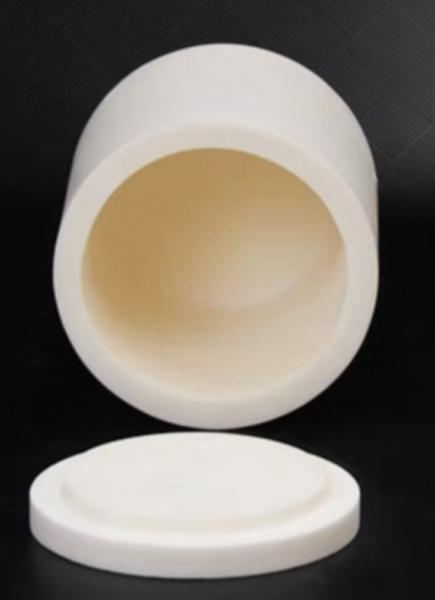 High-alumina ceramic ball milling jars used in planetary ball mills or jar mills