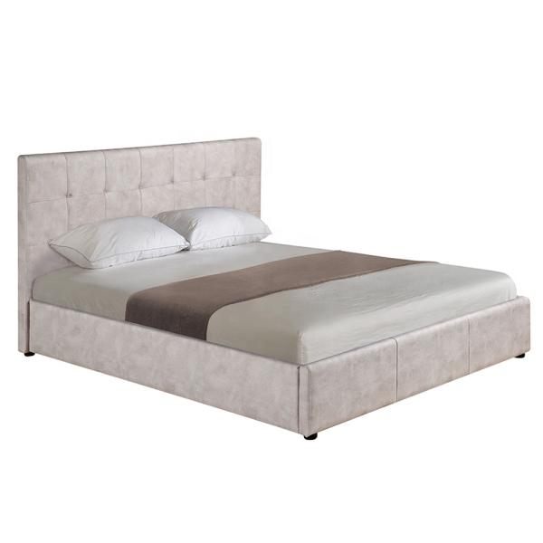 King Upholstered Double Back Design Ripple Size Modern Frames Bed