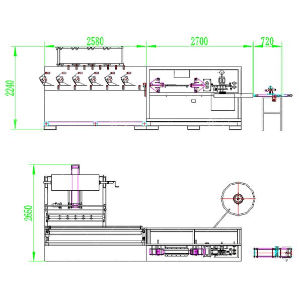 6 Lanes Wet Tissue Production Line Semi Automatic Baby Wet Wipes Manufacturing Machine