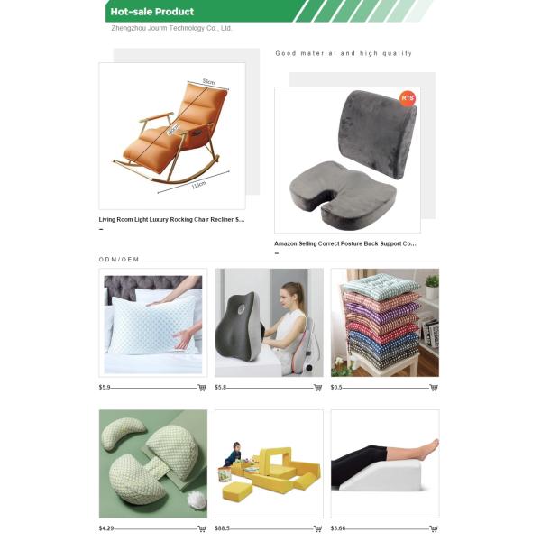 100% Polyester Fiber Filling Cotton Twisted Feather Pillow for NECK Support by JOURM