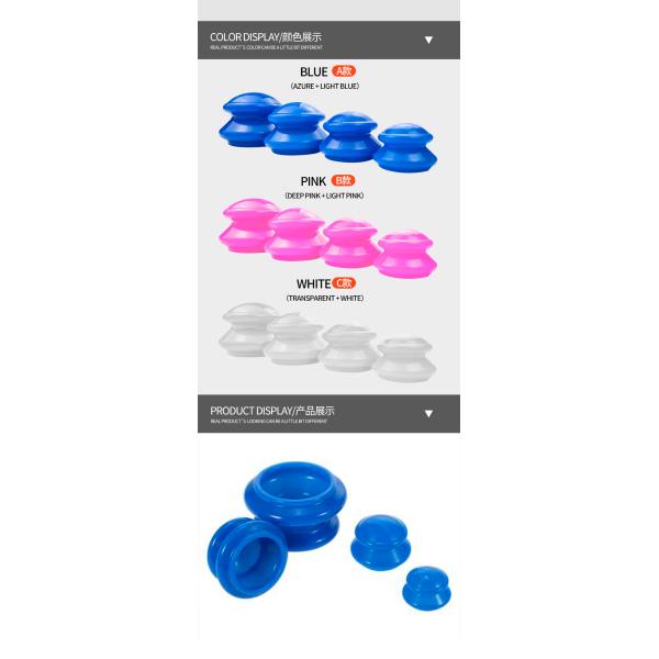 Терапия массажа фитнеса здоровья китайской медицины Ce резиновая придавая форму чашки