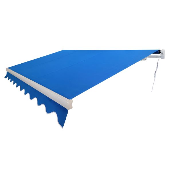 Heavy-duty outdoor retractable awning manual or motorized strong awning