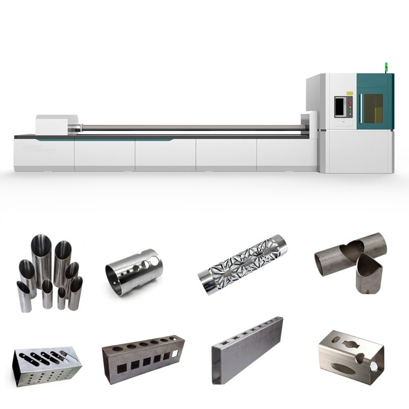 Heavy Duty Large 12000W Fiber Laser Tube Cutting Machine 6000mm Round Square I-Beam H-Beam Profile Cutter
