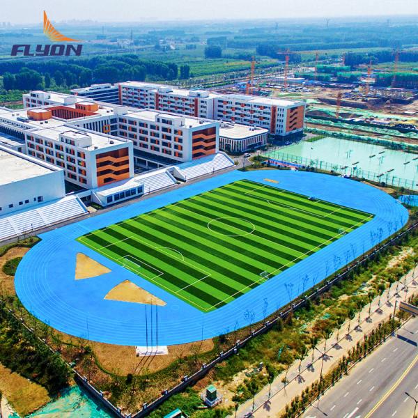 Green Rubber Running Track Material Durable 13mm Thickness