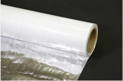 Thermal Insulation Sheet Woven Fabric Single Side White Or Silver Color