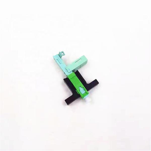Green Single Mode Fiber Connectors For Digital Communications 0.3dB Insertion Loss