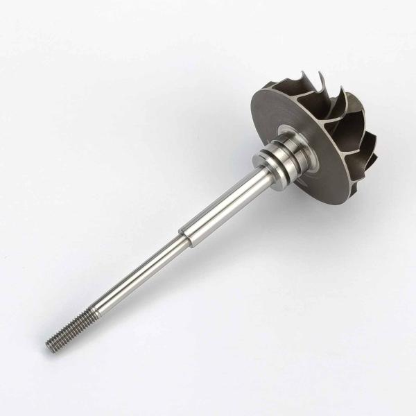 MS-TECH Turbo TD025 Eje de la rueda de la turbina 49173-06601 49135-00011 Turbos adecuados Ind 37 mm Exd 31.5 mm Las hojas 12