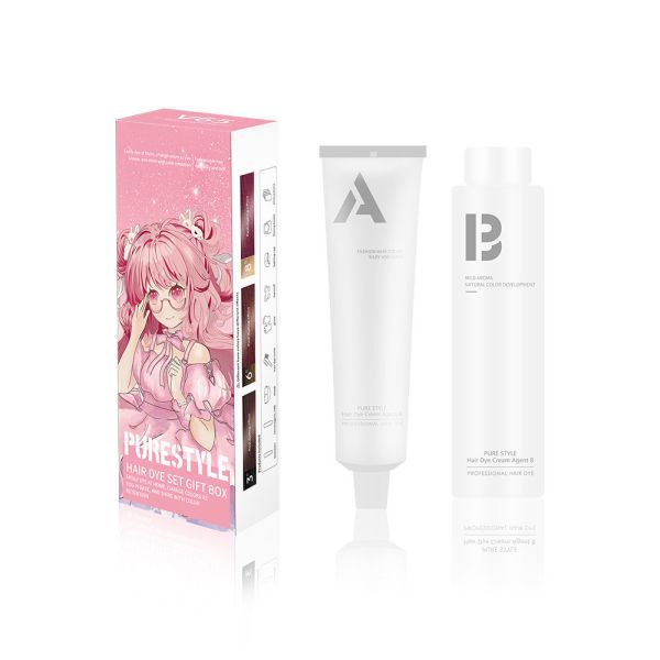 Ensemble de teinture capillaire végétale pour hommes et femmes, permanente, sans ammoniaque, pour la maison