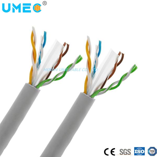 305m por rolo CAT6 Indoor Outdoor UTP 23AWG 24AWG Cordão de Internet com OEM aceito