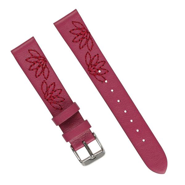 As mulheres retros cobrem a correia de relógio, faixa de relógio bordada 24mm