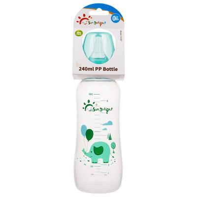 Garrafas de bebê infantis do polipropileno 8oz 240ml de 110℃~120℃ PP