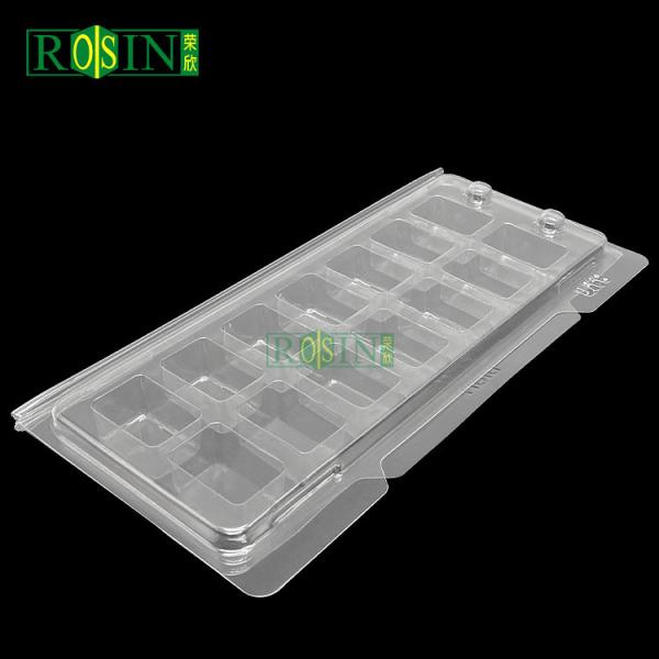 Disposable Medical Plastic Packaging PET Hinged Clamshell Packaging