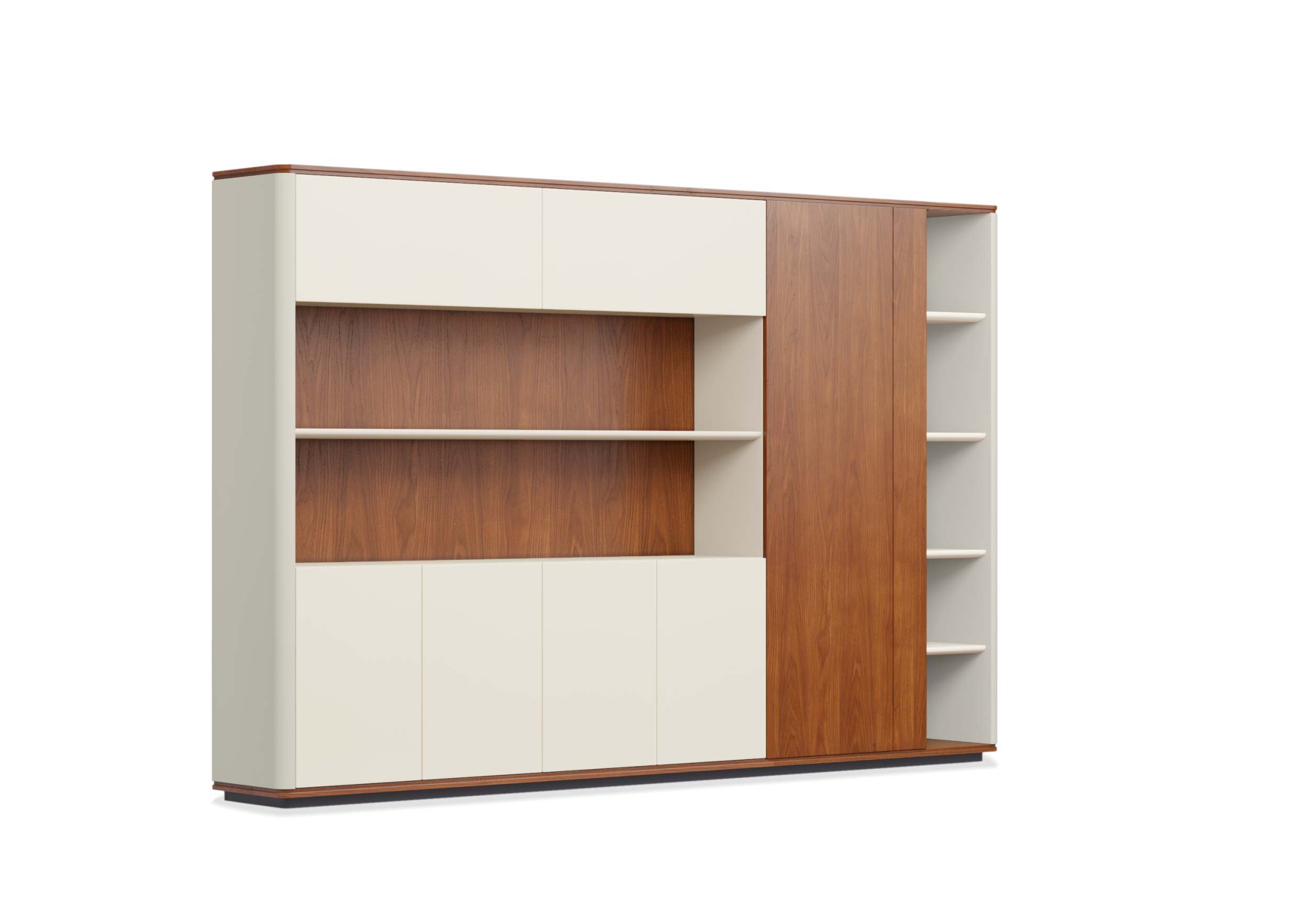 Round 3 Executive Storage Cabinet with W3200*D2200*H760(mm) and W2800*D2000*H760(mm) File Cabinet