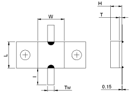 держатель фланца 8.9*6mm 50 DC 3Ghz амортизатора 100W ома