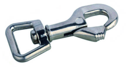 Square Eye Deluxe Swivel Eye Boat Snap Hook Zinc Diecast