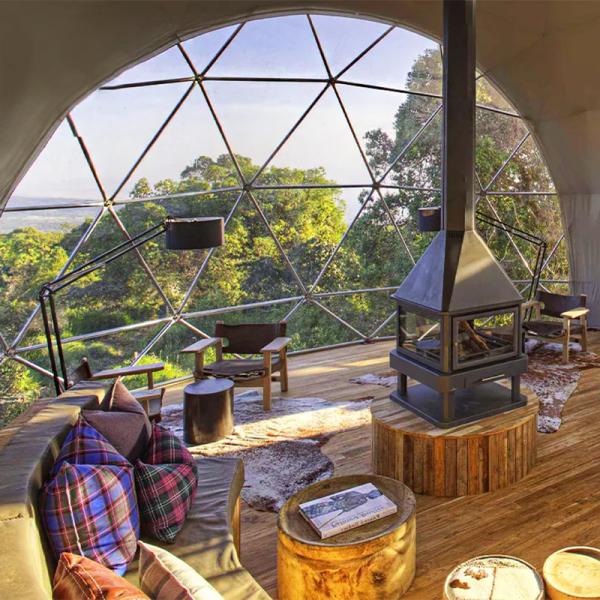 Роскошная надувная купольная палатка Декорация Прозрачная теплая стеклянная купольная палатка