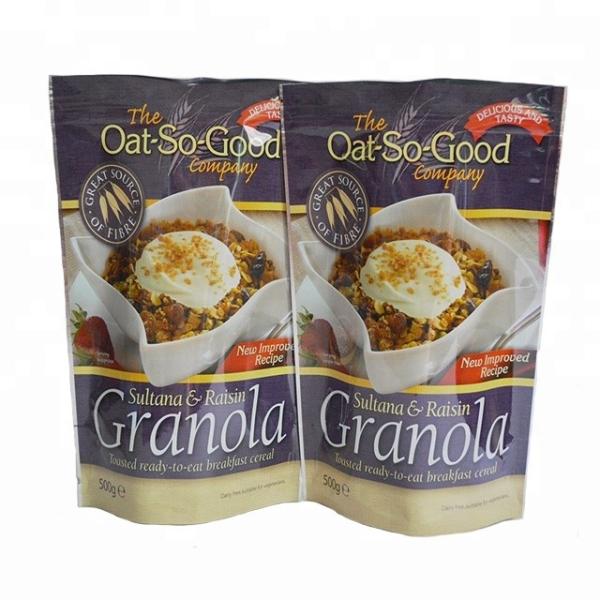 Best Selling Plastic Food Packaging k And Tear Notch Top Custom Printed Mylar Bags