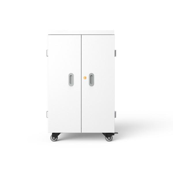 AC Power 42 Slots 1mm Galvanized Laptop Charging Trolley For Schools