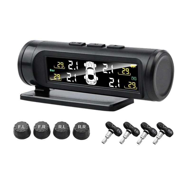 High-Precision Wireless Tire Pressure Sensor Hidden Car Tire Monitor TPMS JYS 12V 1Y Warranty Universal Fitment 3-4 in Length