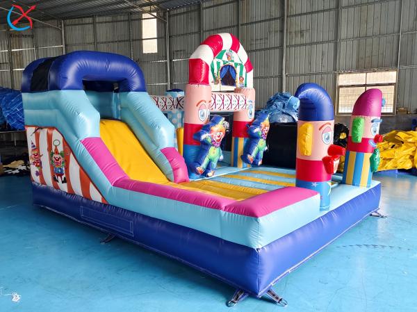 Factory Inflatable Colorful Candy Inflatable House And Slide Jumping Castle