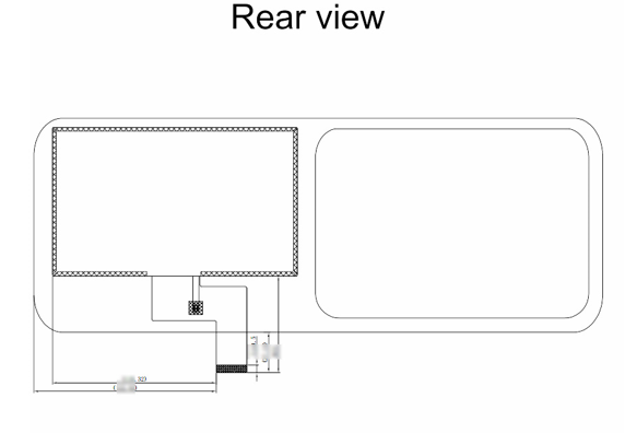 Капацитивный сенсорный 7' TFT LCD модуль 40 штифтов IPS дисплей 800*480 точек разрешение Широкий диапазон температур