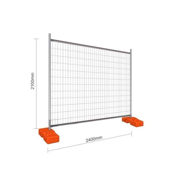 Galvanized Wire Mesh Temp Construction Fence For Site Security Control