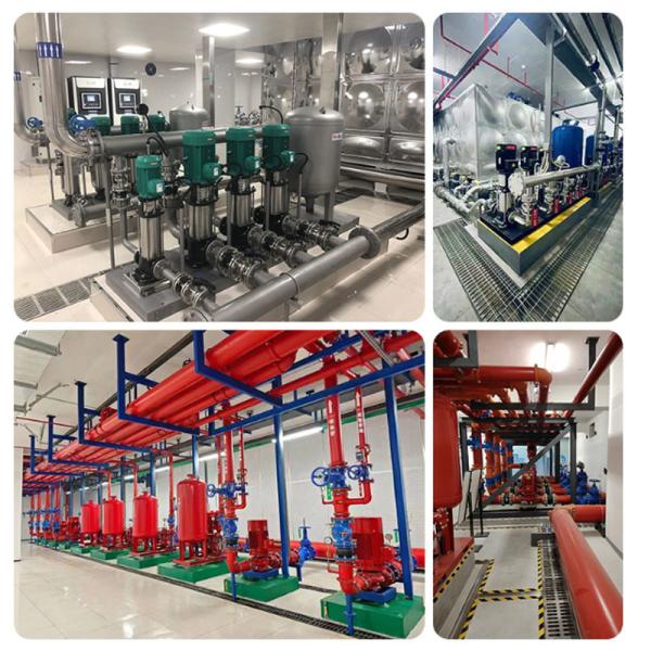 Long Axis Multi Stage Fire Fighting Water Supply System Vertical Stabilizing 0.37-200KW