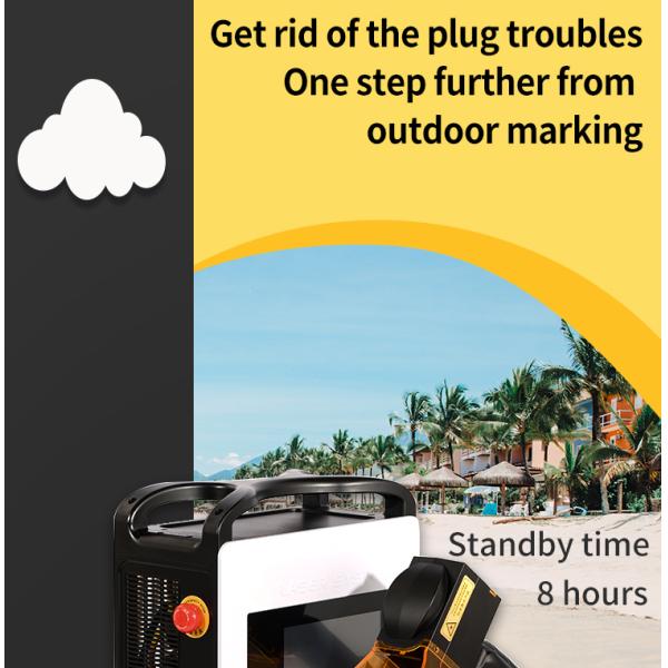 20/30W Handheld Electric Metal Marking Machine for Marking Area 50mm*50mm Materials