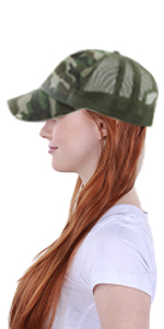 Profile Hat Baseball Cap Outdoor Camouflage Fishing Cap, Dad Hat Adjustable Unconstructed Plain Cap